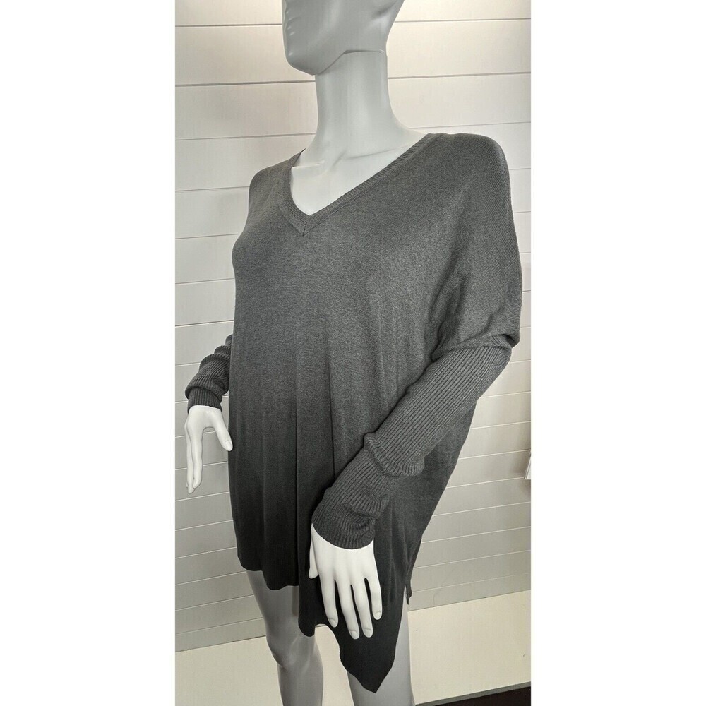 Maille Girls Paris Asymmetrical Cashmere Blend Sweater Womens 40 Gray Artsy